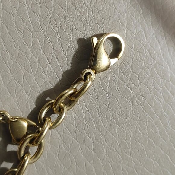 Citizen Watch Charm Bracelet Shoes Silhouette Eco Drive Gold Tone MCM Untested - Picture 10 of 16